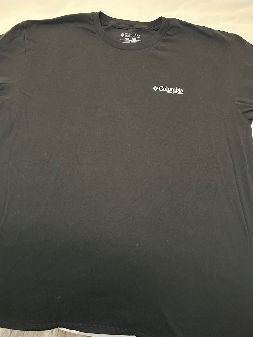 Columbia Black Short-Sleeve Logo Crew Tee